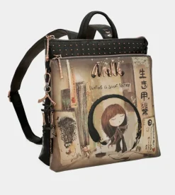 Shop Anekke Mochila Mediana Negra Shoen