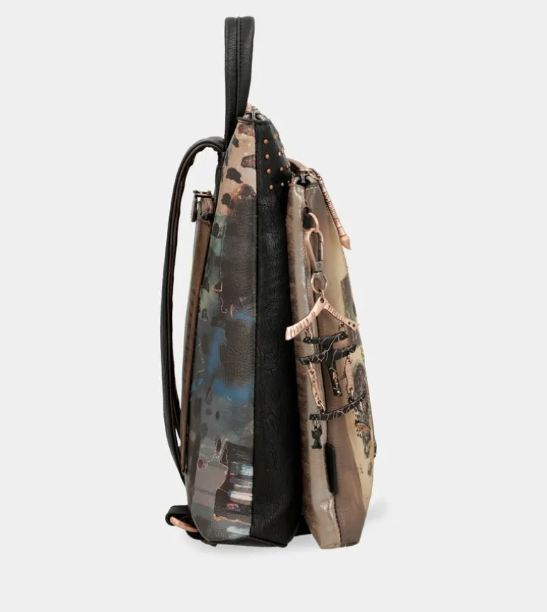 Shop Anekke Mochila Mediana Negra Shoen