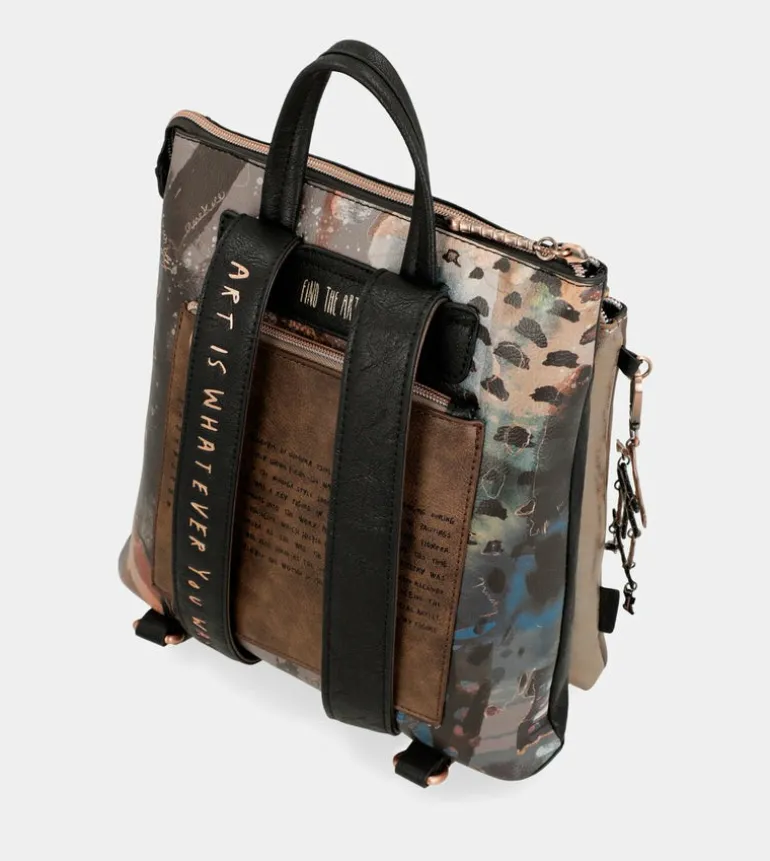 Shop Anekke Mochila Mediana Negra Shoen