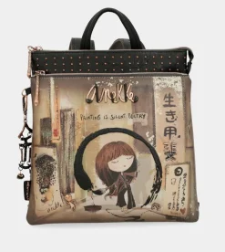 Shop Anekke Mochila Mediana Negra Shoen