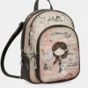 Clearance Anekke Mochila Mediana Peace & Love Rosa