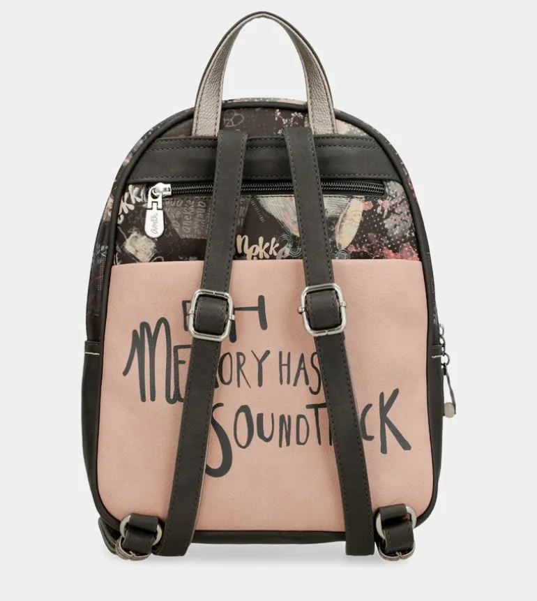 Clearance Anekke Mochila Mediana Peace & Love Rosa