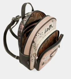 Clearance Anekke Mochila Mediana Peace & Love Rosa
