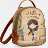 Sale Anekke Mochila Pequena Peace & Love Camel