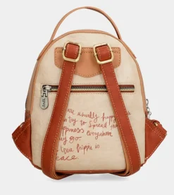 Sale Anekke Mochila Pequena Peace & Love Camel