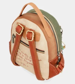 Sale Anekke Mochila Pequena Peace & Love Camel