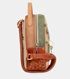 Sale Anekke Mochila Pequena Peace & Love Camel