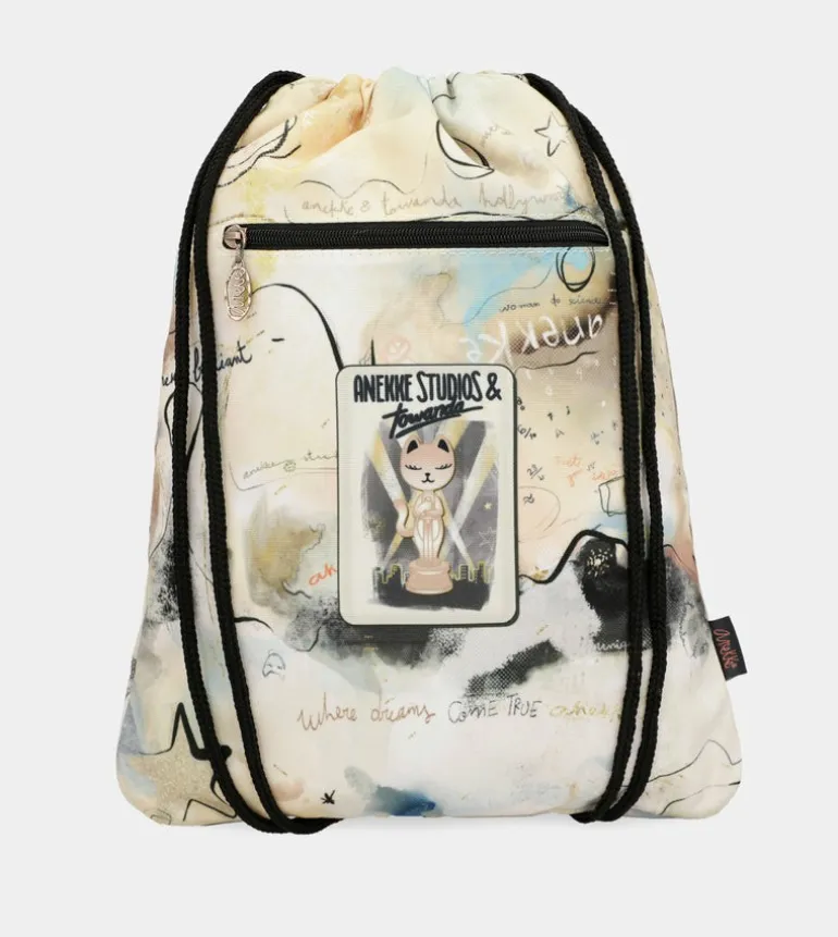 Fashion Anekke Mochila Saco Tela Hollywood