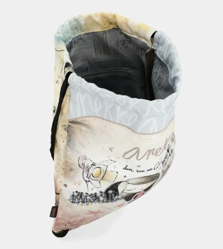 Fashion Anekke Mochila Saco Tela Hollywood