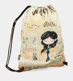 Best Sale Anekke Mochila Saco Tela Peace & Love