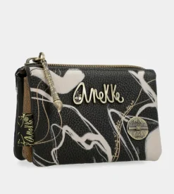 Cheap Anekke Monedero 3 Compartimentos Negro Nature Shodo