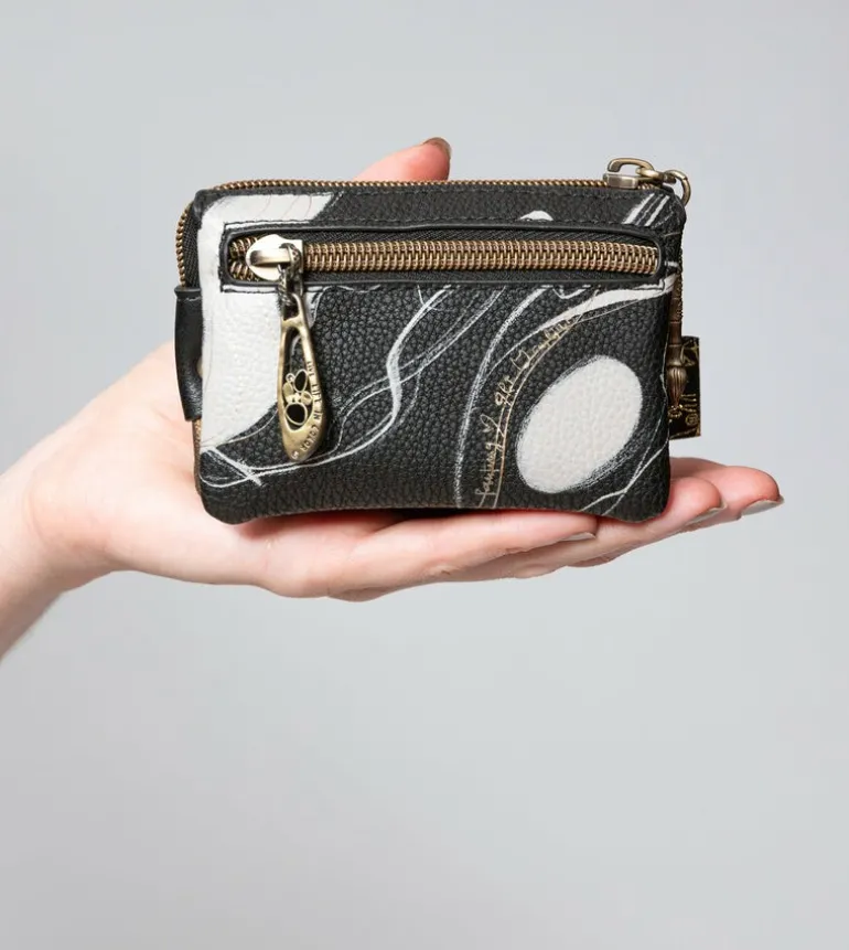 Cheap Anekke Monedero 3 Compartimentos Negro Nature Shodo