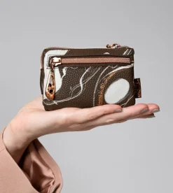 Shop Anekke Monedero 3 Compartimentos Marron Nature Shodo