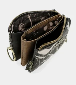 Cheap Anekke Monedero 3 Compartimentos Negro Nature Shodo