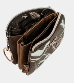 Shop Anekke Monedero 3 Compartimentos Marron Nature Shodo