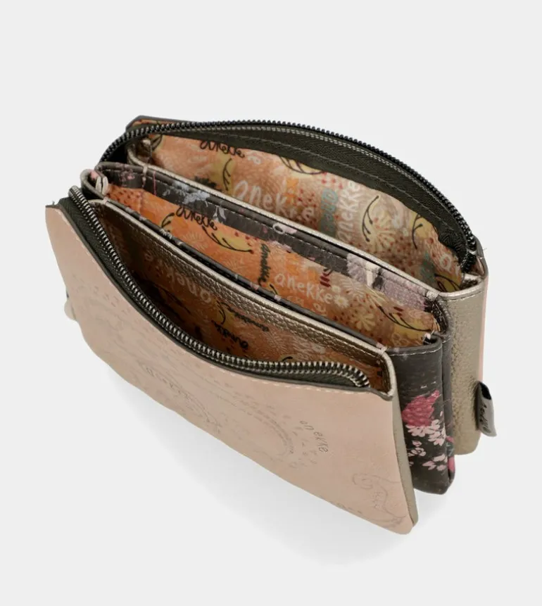 Store Anekke Monedero 3 Compartimentos Peace & Love Rosa