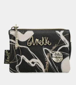 Cheap Anekke Monedero 3 Compartimentos Negro Nature Shodo