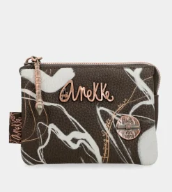 Shop Anekke Monedero 3 Compartimentos Marron Nature Shodo