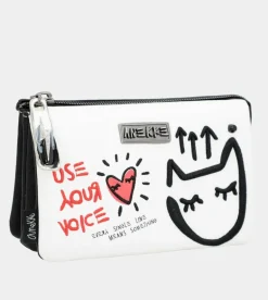 Cheap Anekke Monedero Blanco Triple Compartimento Energy