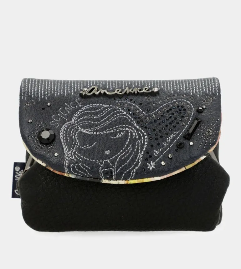 Cheap Anekke Monedero Con Solapa Azul Marino Studio