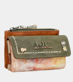 Store Anekke Monedero Con Solapa Flowers