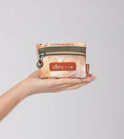 Store Anekke Monedero Con Solapa Peace & Love Camel