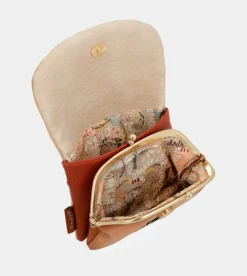 Store Anekke Monedero Con Solapa Peace & Love Camel