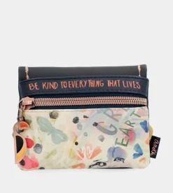Clearance Anekke Monedero De Solapa Azul Marino Nature Pachamama