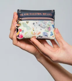 Clearance Anekke Monedero De Solapa Azul Marino Nature Pachamama