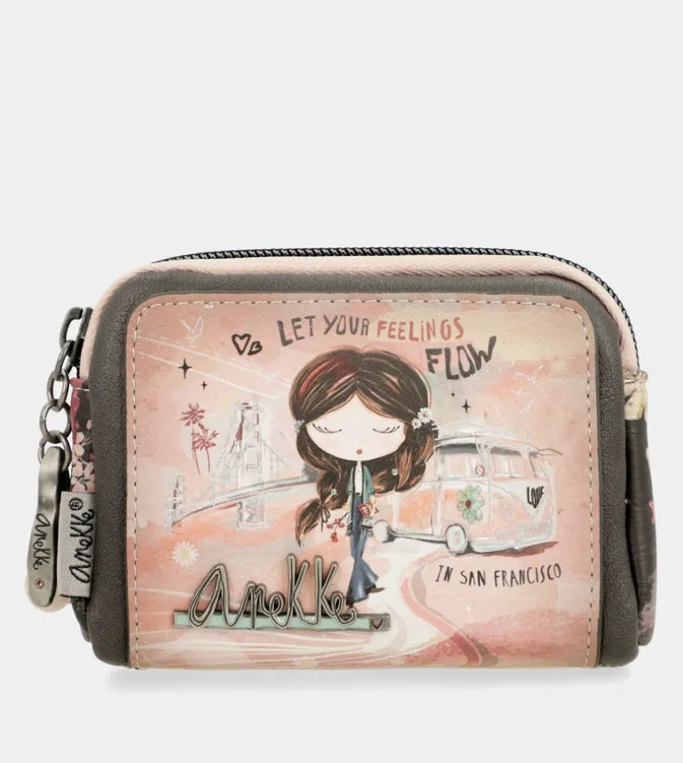 Best Sale Anekke Monedero Pequeno Peace & Love Rosa