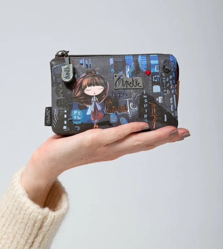 Discount Anekke Monedero Triple Compartimento Contemporary