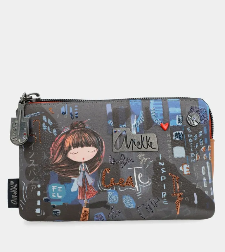 Discount Anekke Monedero Triple Compartimento Contemporary