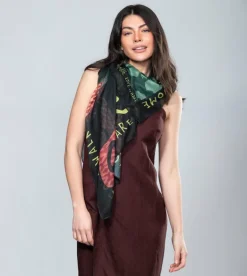 Outlet Anekke Panuelo Verde Estampado Amazonia