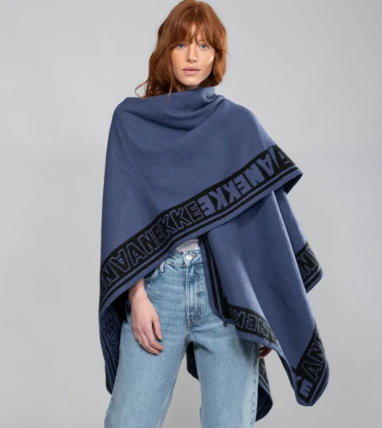 Outlet Anekke Poncho Azul Marino Shodo
