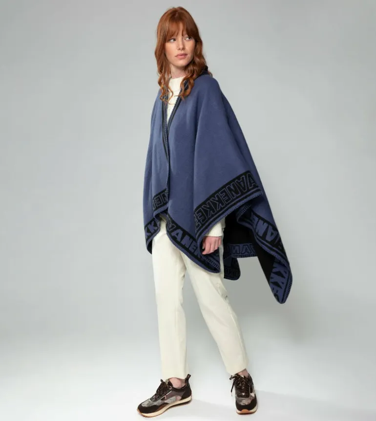 Outlet Anekke Poncho Azul Marino Shodo