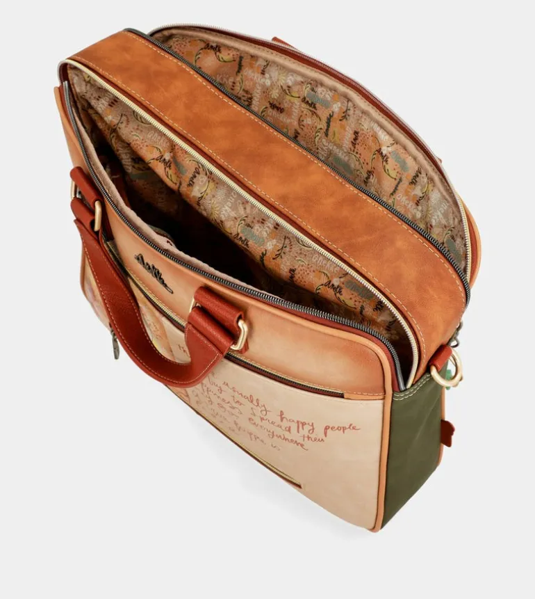 Outlet Anekke Portadocumentos Peace & Love Camel