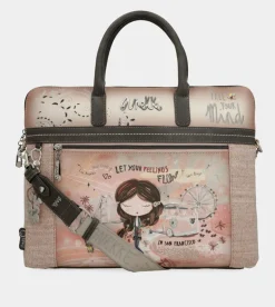 Cheap Anekke Portadocumentos Peace & Love Rosa