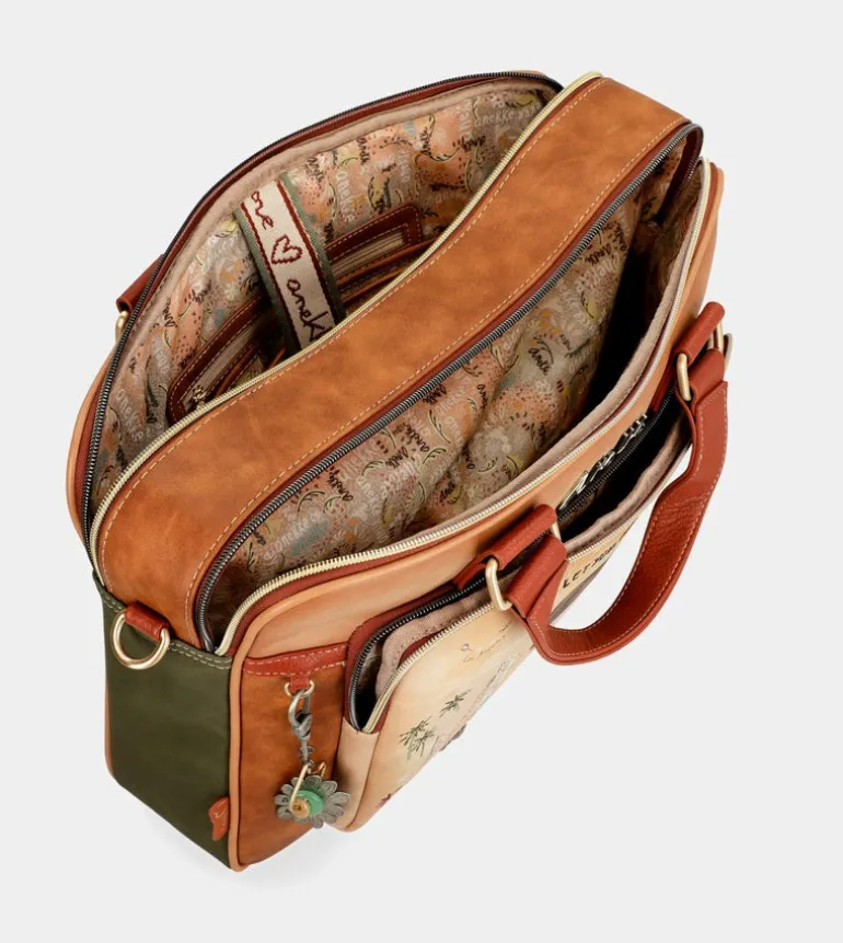 Outlet Anekke Portadocumentos Peace & Love Camel