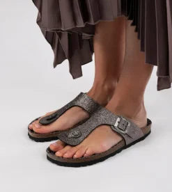 New Anekke Sandalias Bio De Mujer Plata