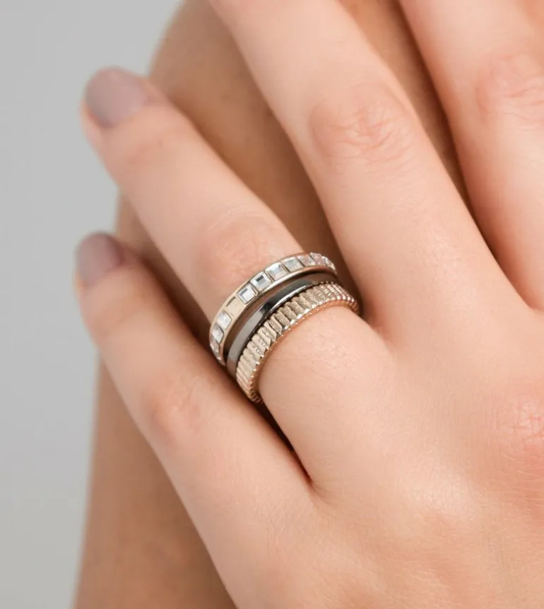 Fashion Anekke Set Anillos Dorados Authenticity