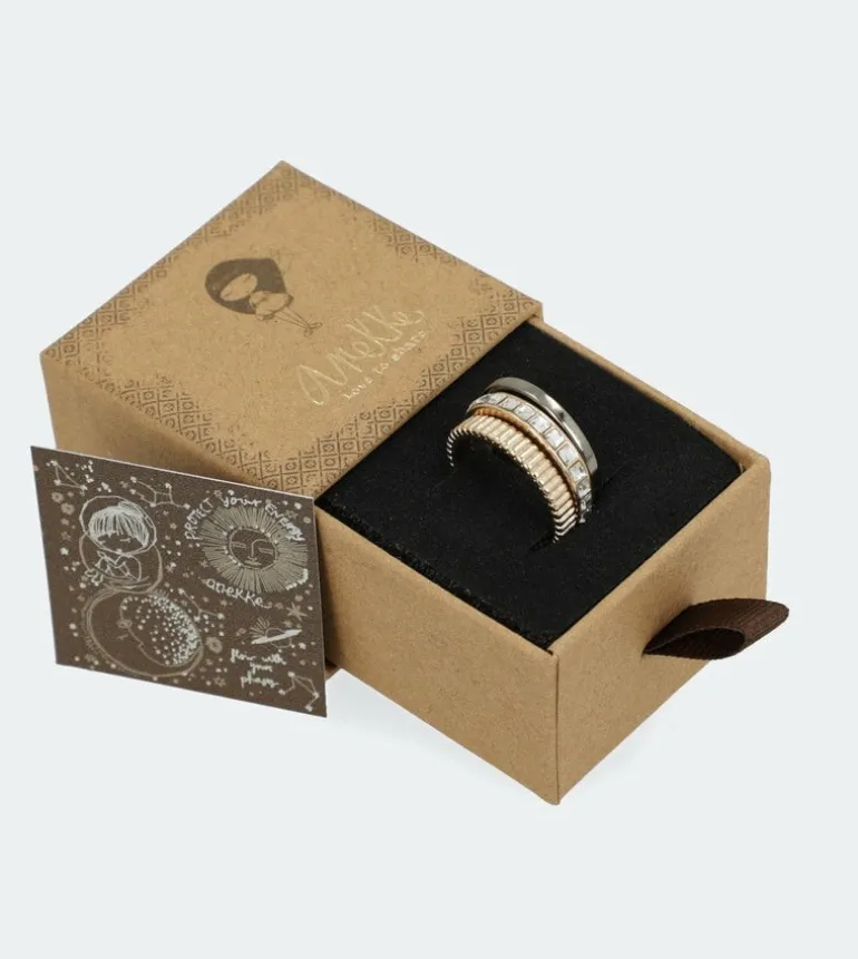 Fashion Anekke Set Anillos Dorados Authenticity