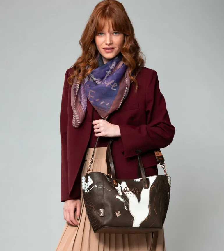 Hot Anekke Shopper Grande Marron Nature Shodo