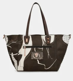 Hot Anekke Shopper Grande Marron Nature Shodo