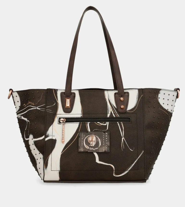 Hot Anekke Shopper Grande Marron Nature Shodo