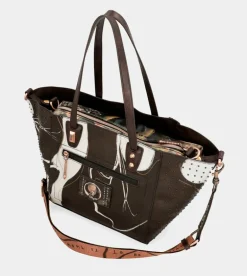 Hot Anekke Shopper Grande Marron Nature Shodo