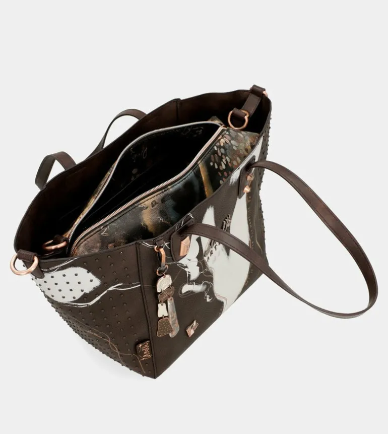 Hot Anekke Shopper Grande Marron Nature Shodo