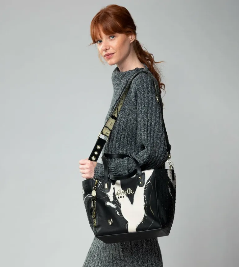 Hot Anekke Shopper Grande Negra Nature Shodo