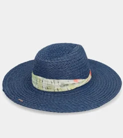 Online Anekke Sombrero Rafia Azul Marino