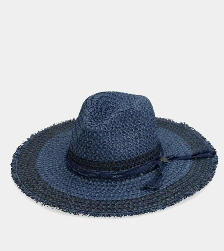 New Anekke Sombrero Rafia Bicolor
