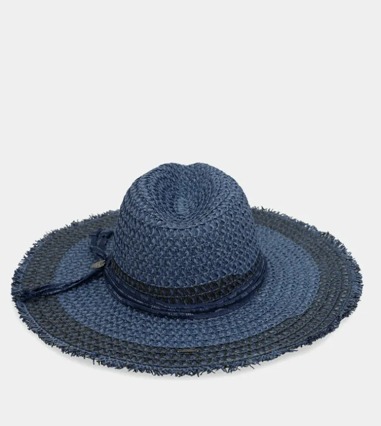 New Anekke Sombrero Rafia Bicolor